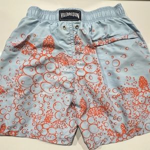 Vilebrequin Boys Bathing Suit Size 12 Orange & Blue  Bubbles